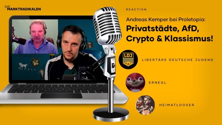 [Reaction] Andreas Kemper bei Proletopia: Privatstädte, AfD, Crypto & Klassismus!